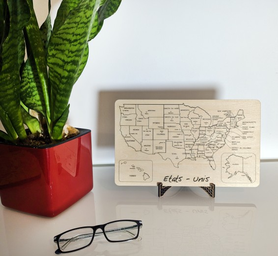 {'Le puzzle des Etats-unis'}