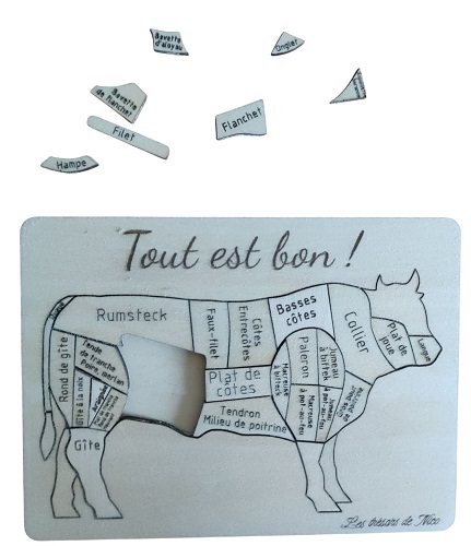 Puzzle Bœuf - Vue 2