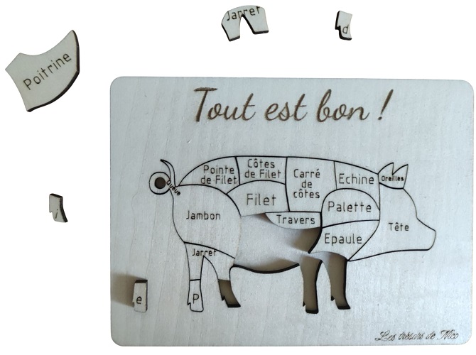 Puzzle Cochon - Vue 2
