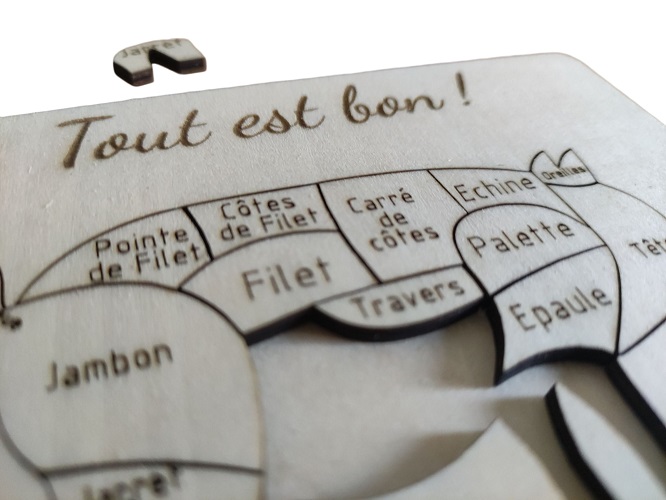 Puzzle Cochon - Vue 4