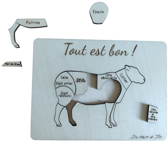 Puzzle Agneau - Vue 2