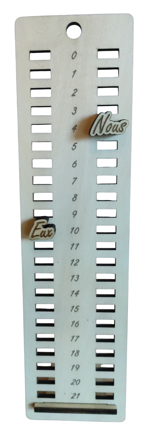 Marqueur 21 Points CornHole - Vue Principale