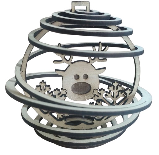 {'Boule Noël - Spirale'}