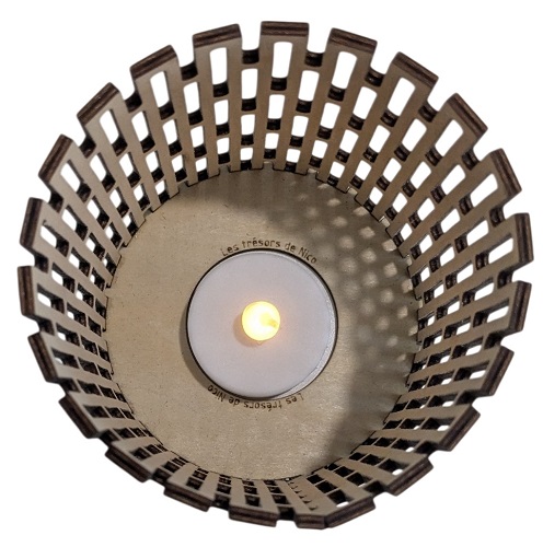 Photophore - Rond Rectangle - Vue 4