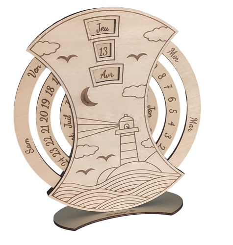 Calendrier perpetuel - Port - Vue 3
