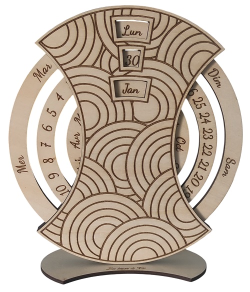 Calendrier perpetuel - Cercles - Vue Principale