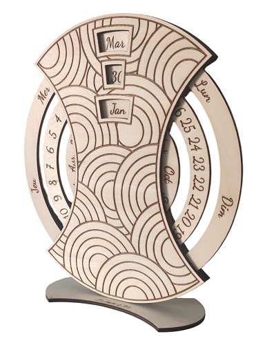 Calendrier perpetuel - Cercles - Vue 2
