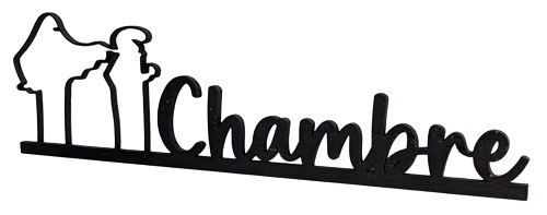 {'Plaque de porte - Chambre fantôme'}