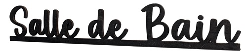 {'Plaque de porte - Salle de bain'}