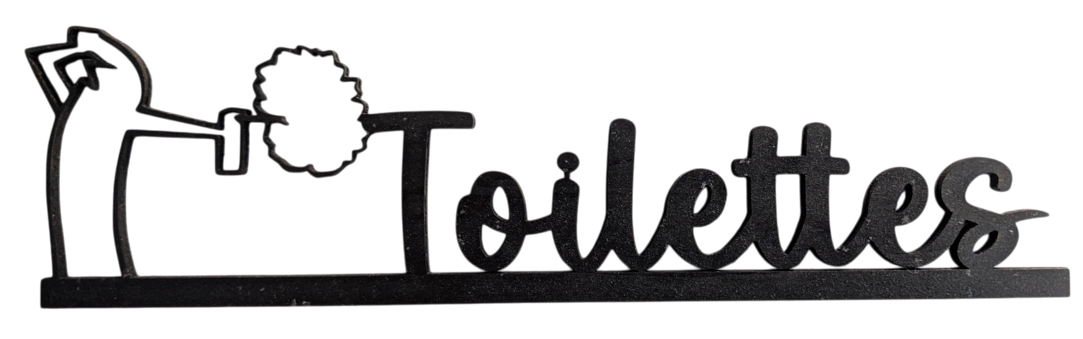 Plaque de porte - Toilette + désodorisant - Vue Principale